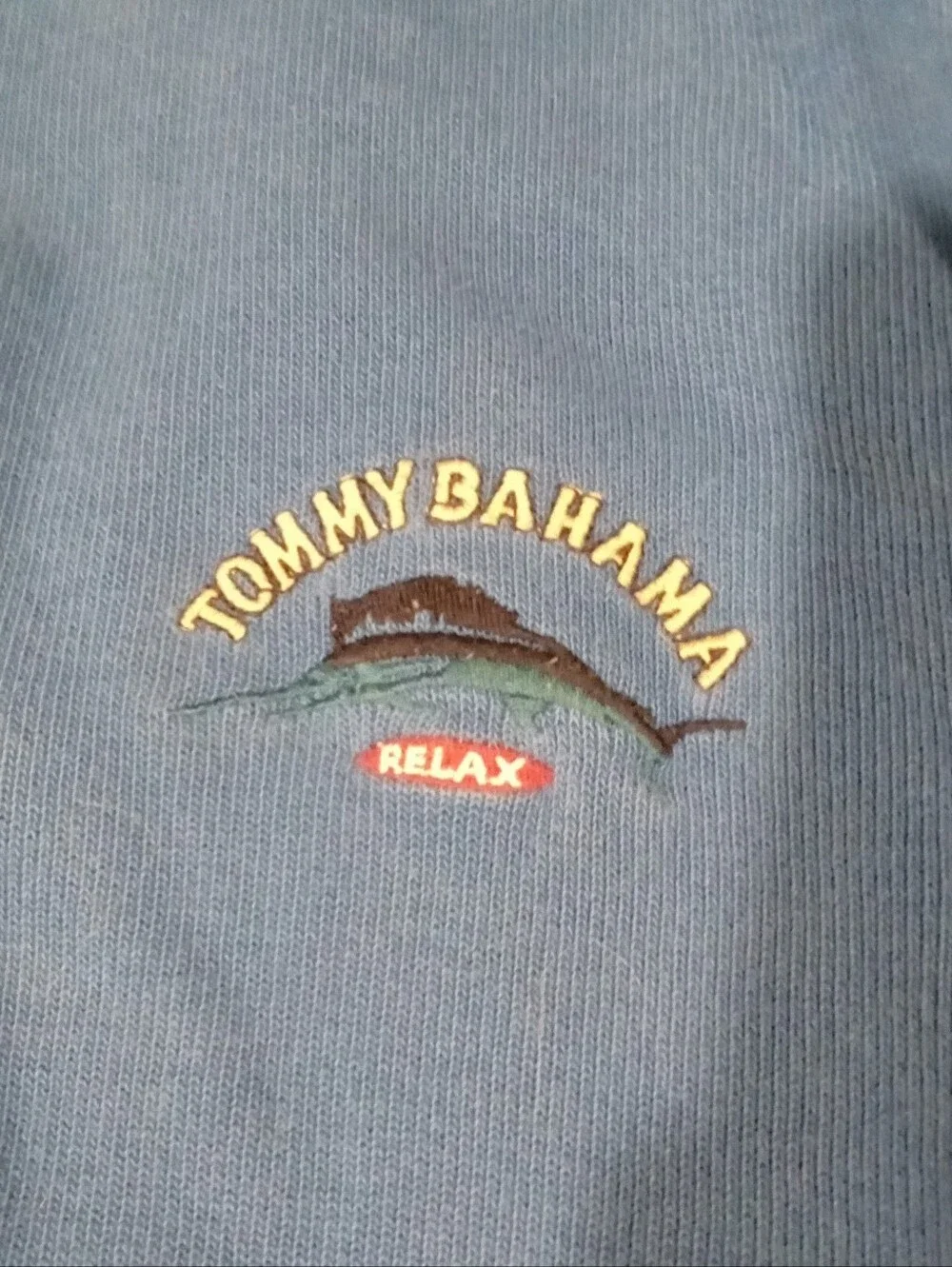 Blue Tommy Bahama Quarter Zip Mens XL